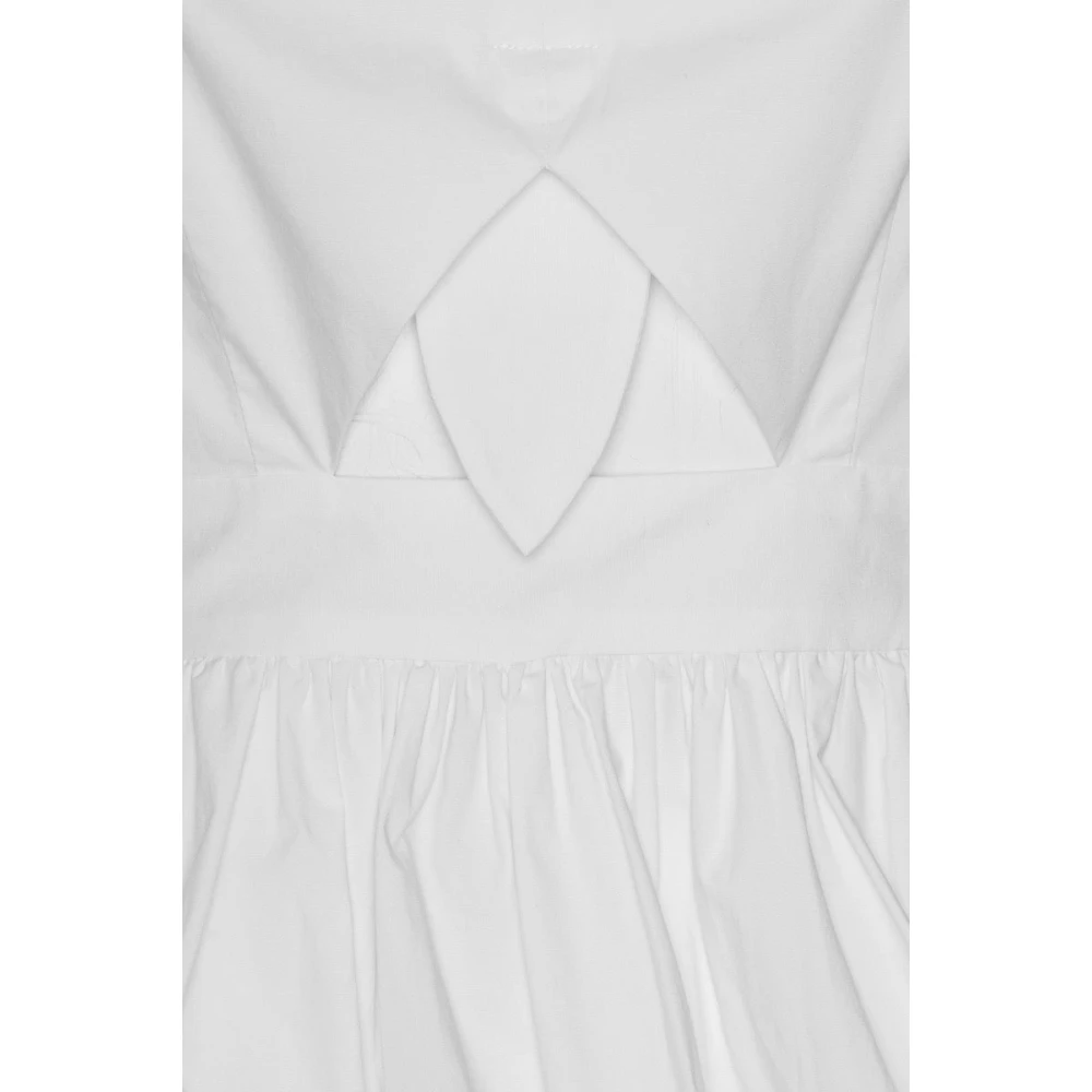 Rotate Birger Christensen Witte Puff Sleeve Bubble Top White Dames