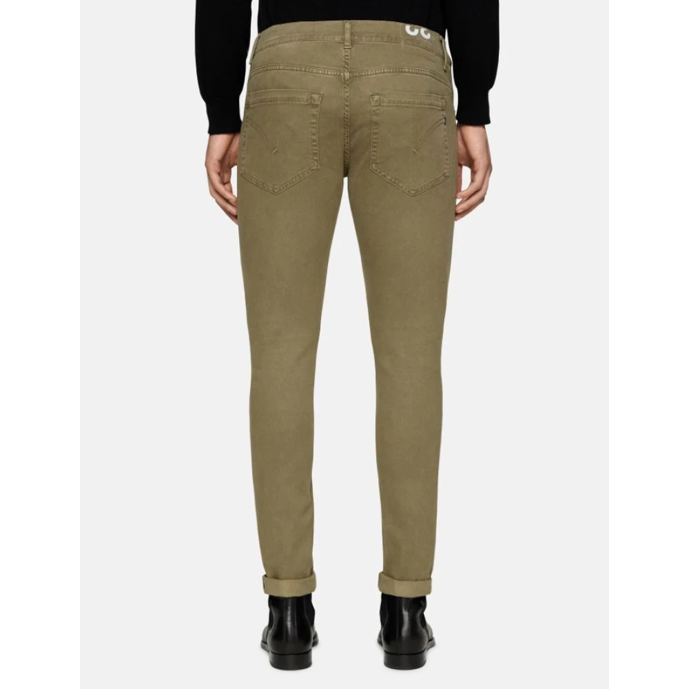 Dondup Groene Jeans George Stijlvolle Denim Green Heren