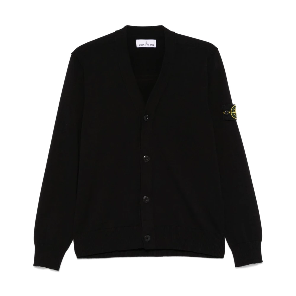 Stone Island Zwarte Truien voor Mannen Black Heren