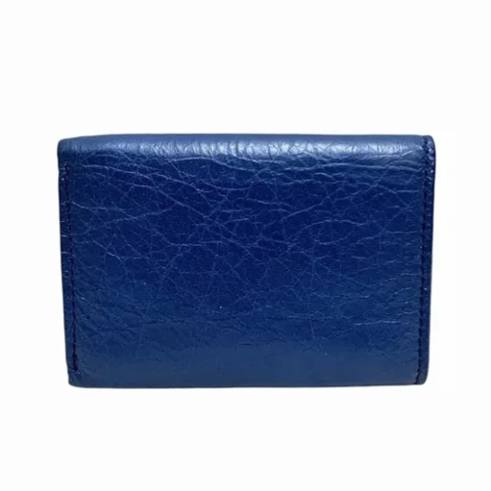 Balenciaga Vintage Pre-owned Leather wallets Blue Dames