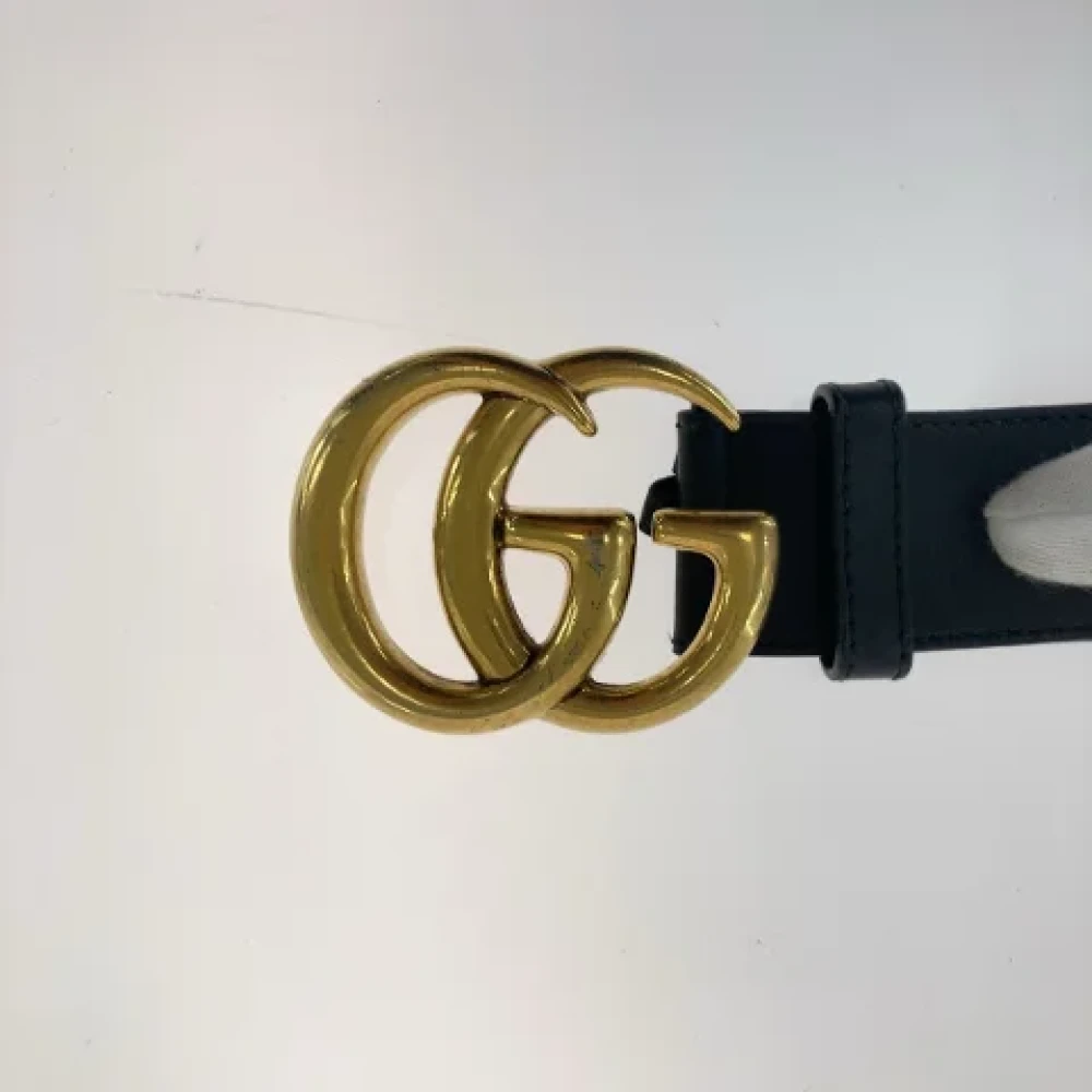 Gucci Vintage Pre-owned Leather belts Black Heren
