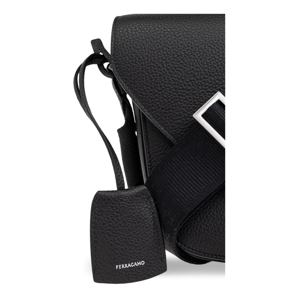 Salvatore Ferragamo Schoudertas Black Heren