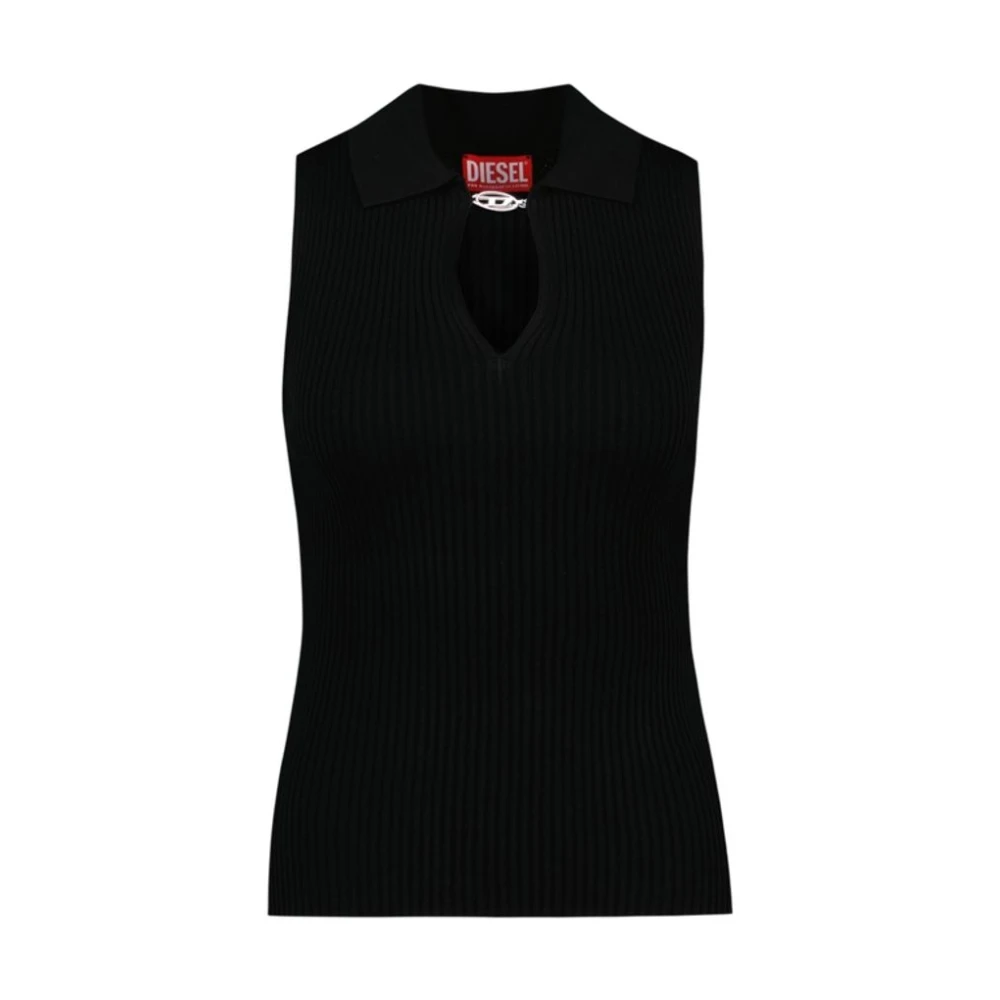 Diesel Donna Nero Top, S, New,