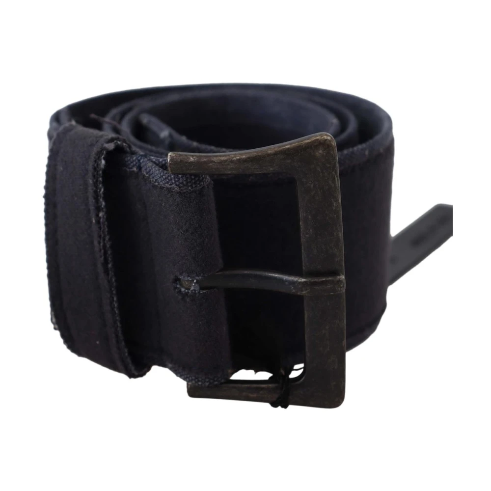 Ermanno Scervino Women's Black Leather Belt With Rustic Hardware