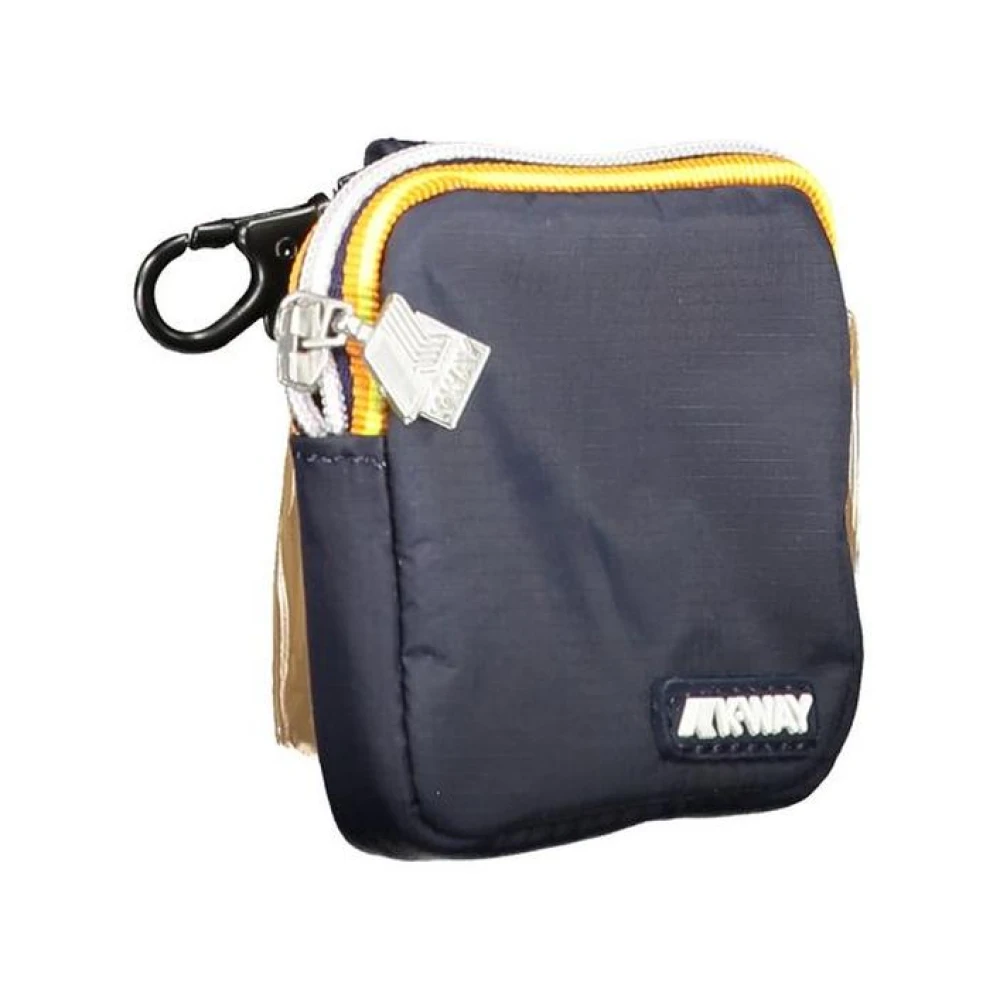 K-way Blauwe Rits Portemonnee Blue Heren