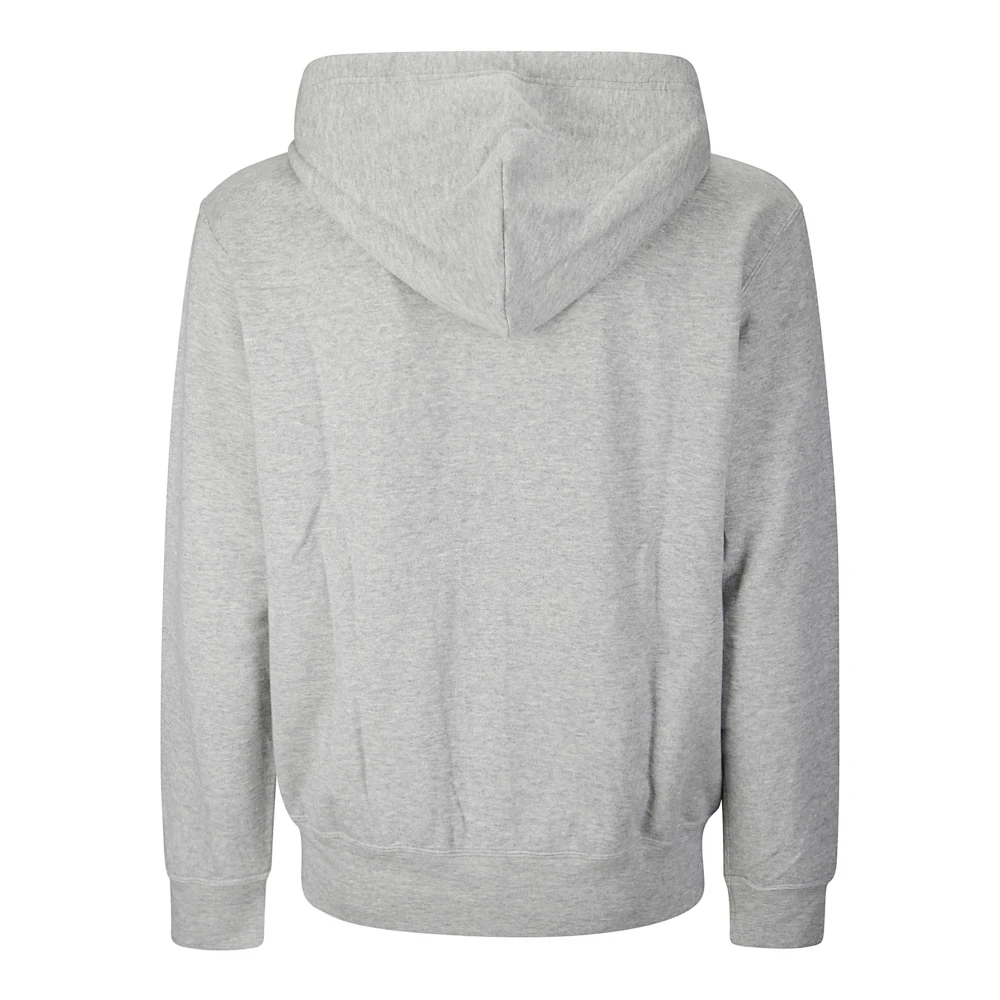 Comme des Garçons Play Grijze Sweatshirt met Rood Emblem Gray Heren