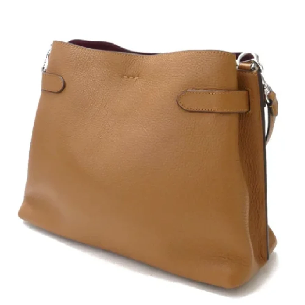 Coach Pre-owned Fabric shoulder-bags Brown Dames