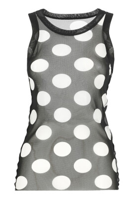 black-sleeveless-round-neck-top-with-polka-dots