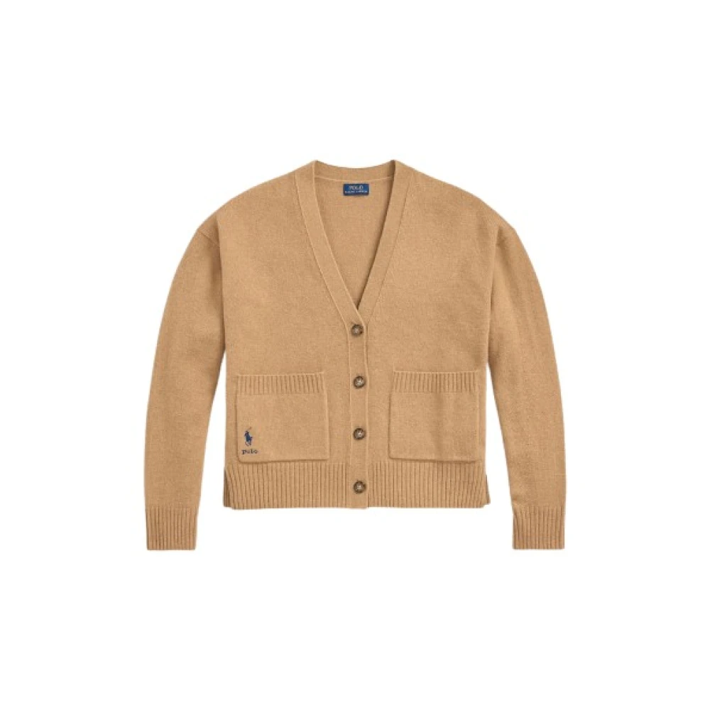 Polo Ralph Lauren Beige Kashmir Ull Blandning Kofta