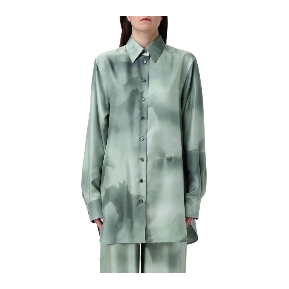 Stella Mccartney Women's Silk Horse Print Blouse