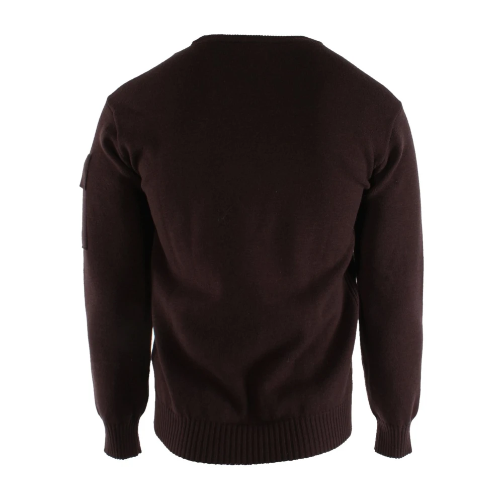 C.P. Company Bruine Wolmix Heren Trui Brown Heren