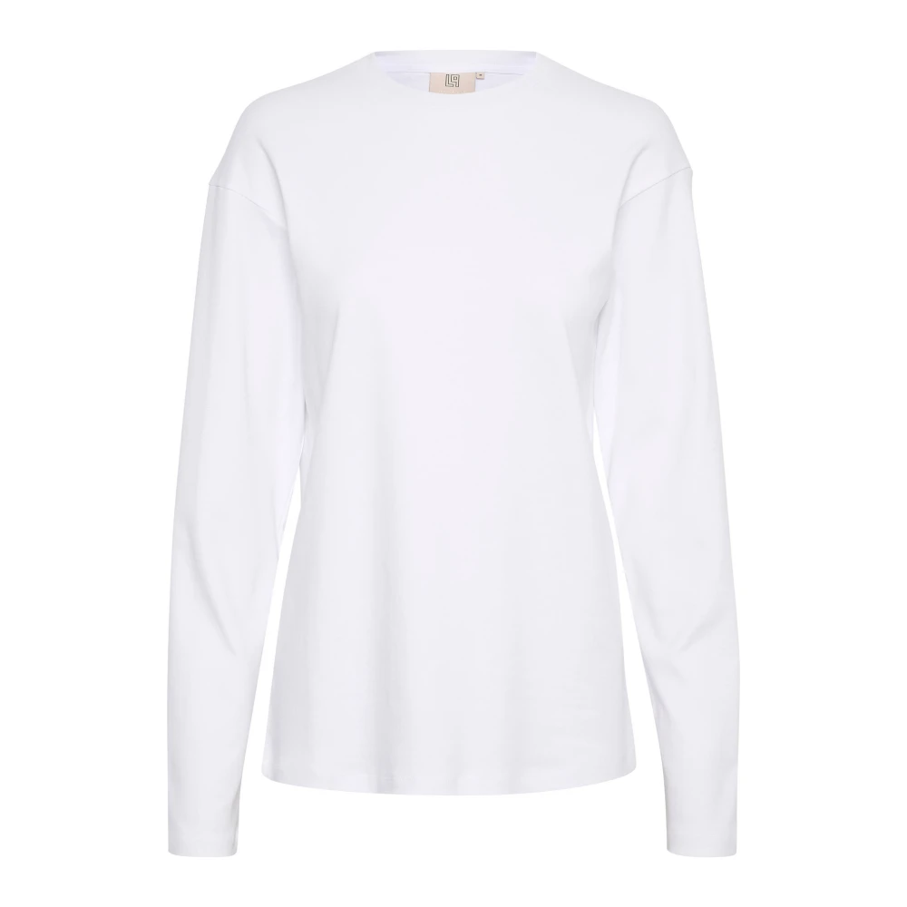 Lounge Nine Bright White Långärmad T-shirt White, Dam