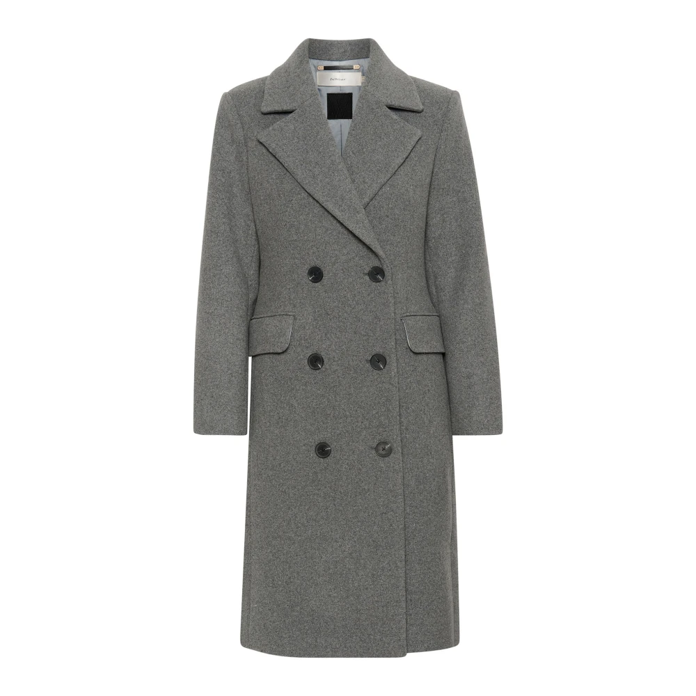 InWear Klassieke Lapel Coat Jas Graniet Melange Gray Dames
