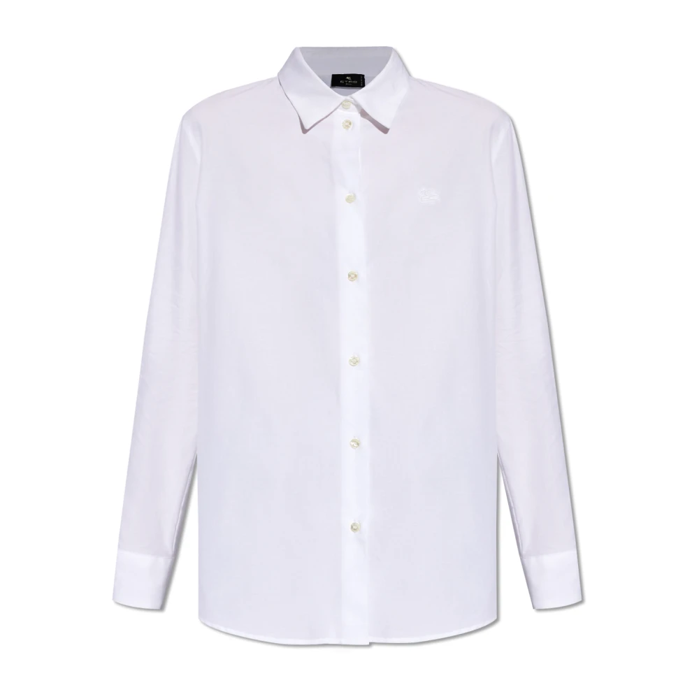 ETRO Shirt met logo White Dames