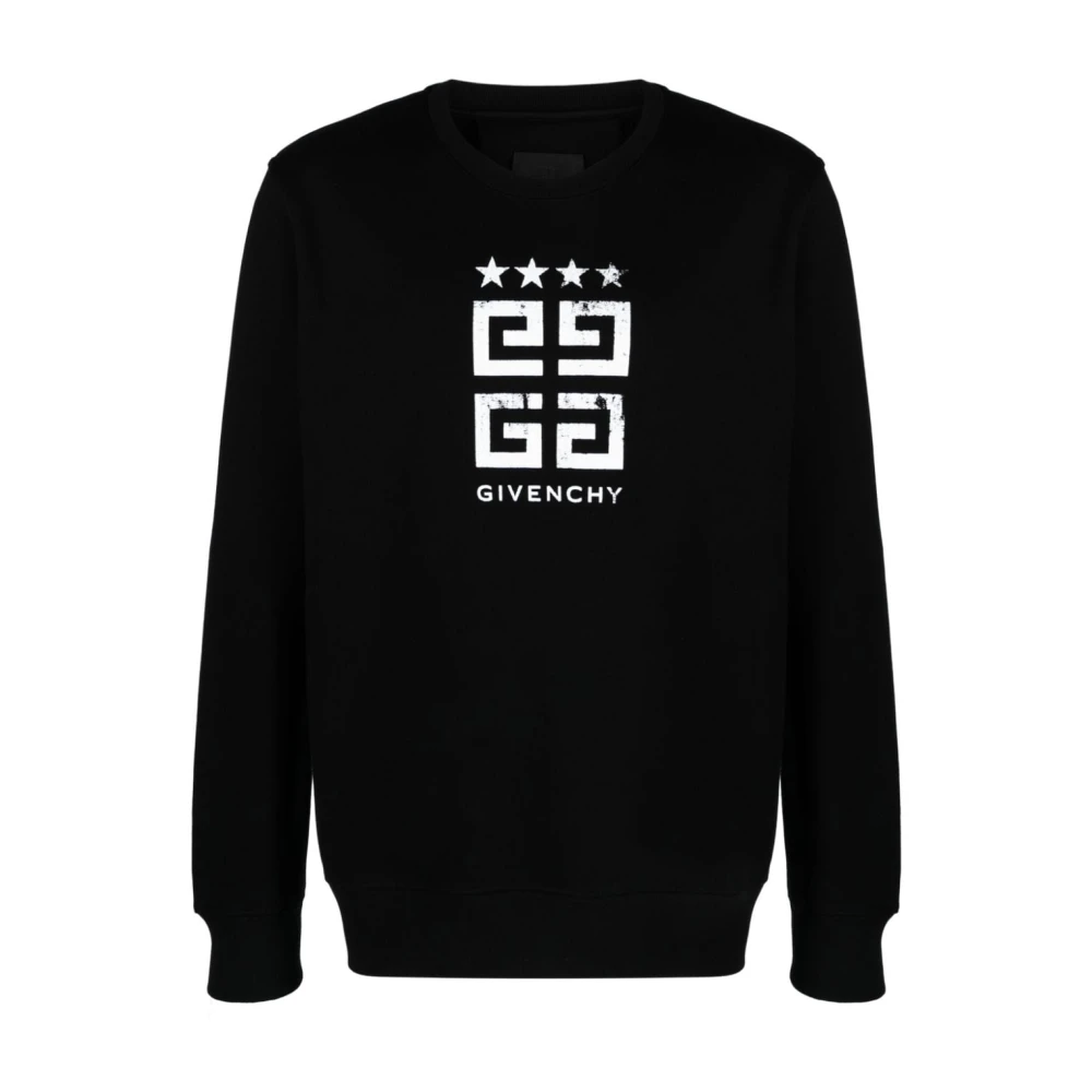 Givenchy Zwarte Sweaters met Signature 4G Print Black Heren