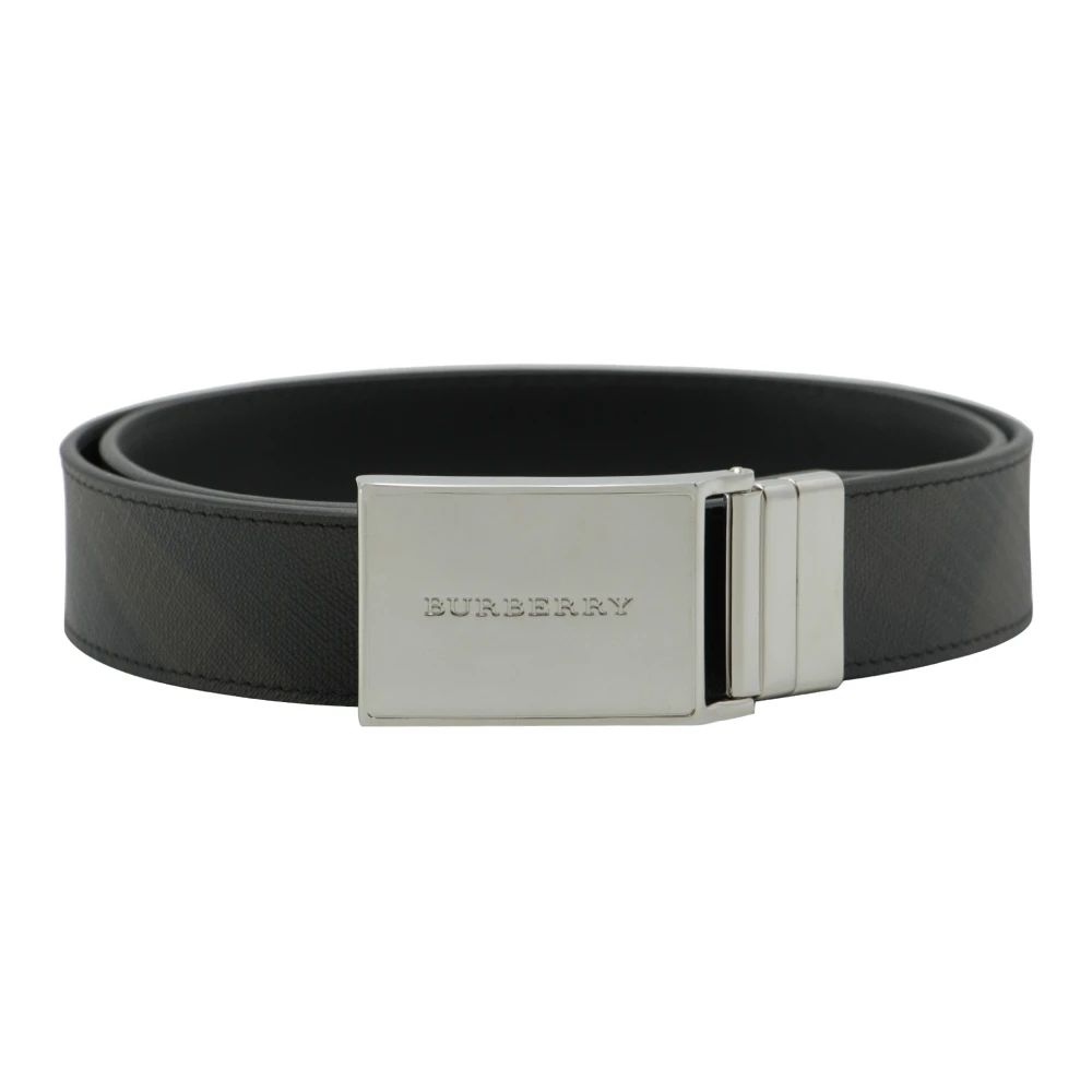 Burberry Stijlvolle Omkeerbare Riem met Gegraveerd Logo Brown Heren