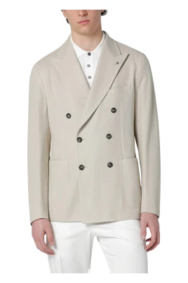 Dubbelknäppt bomullsjacka