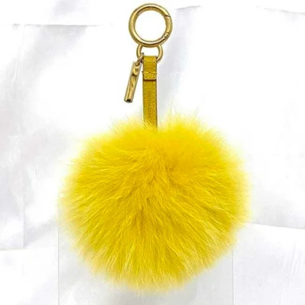 Fendi Vintage Pre-owned Fur key-holders Yellow Dames