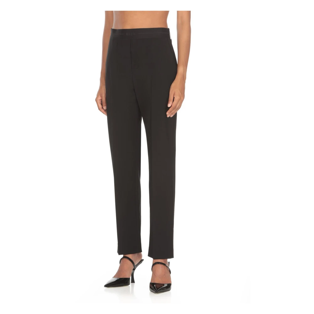 Msgm Stijlvolle broek voor mannen Black Dames