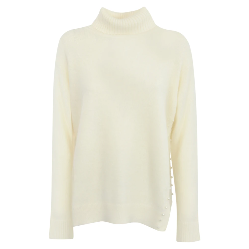 Twinset Angora coltrui met strass Beige Dames
