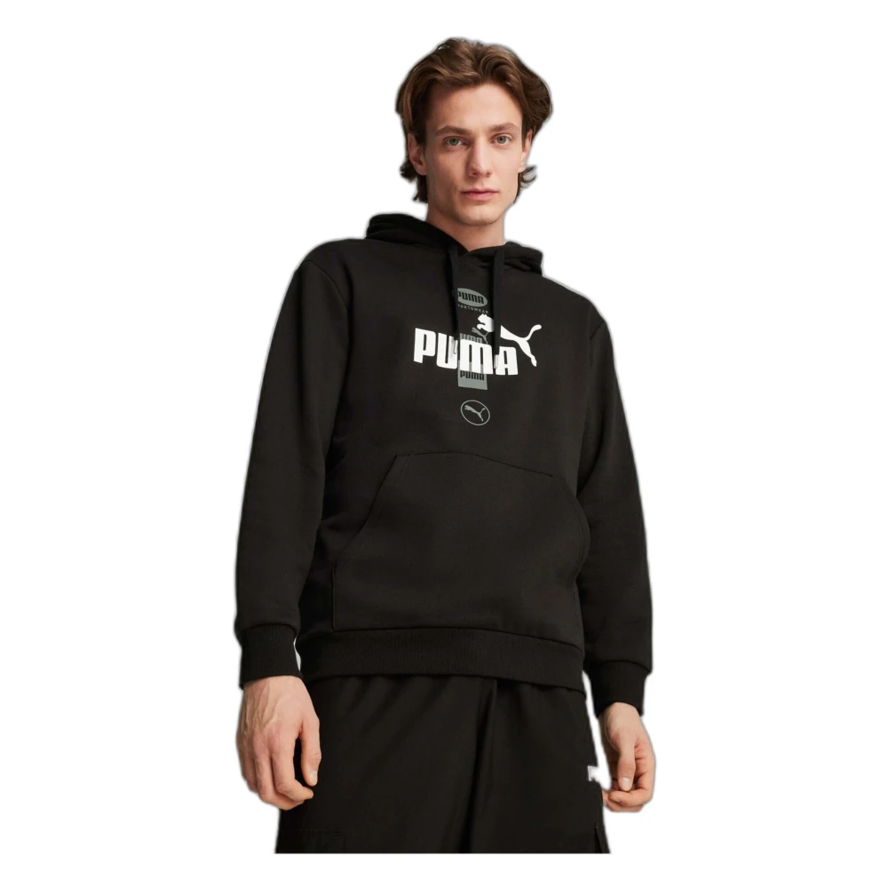 Puma Power Graphic H Hoodie Black Heren