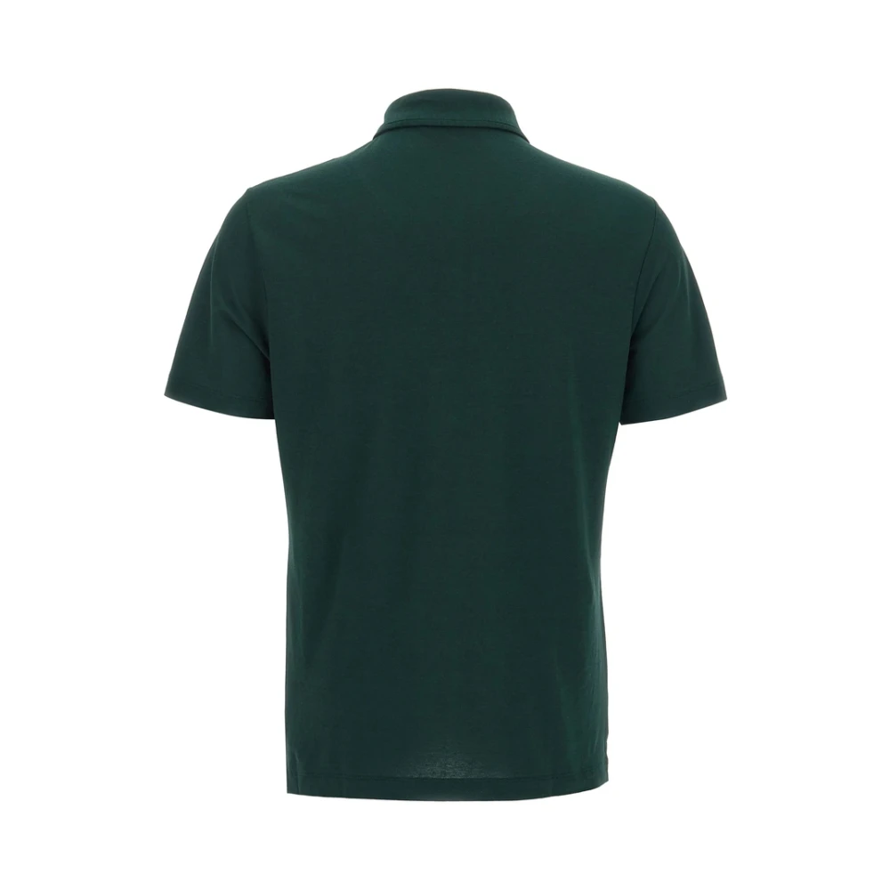 Zanone Bosgroene Polokraag Trui Green Heren