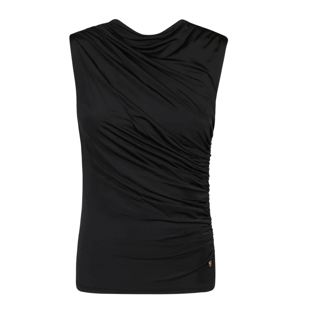 Anine Bing Zwarte Lucia Top Stijlvol en Chic Black Dames