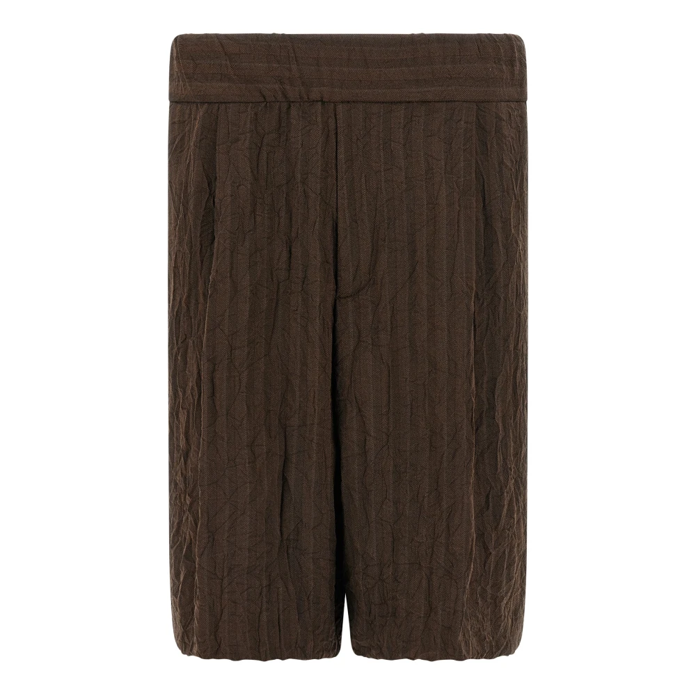 Dries Van Noten Men's Brown Plato Bermuda Shorts