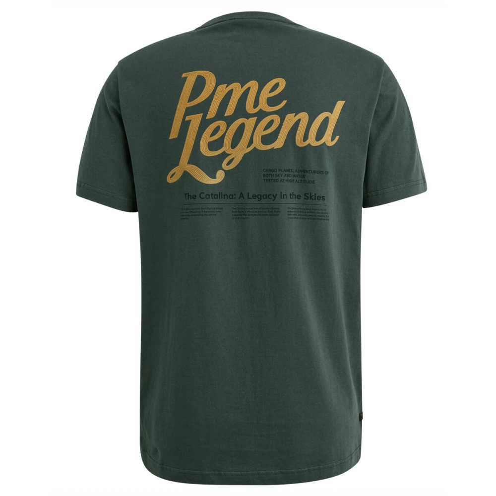 PME Legend Korte Mouw R-hals Jersey T-shirt Green Heren