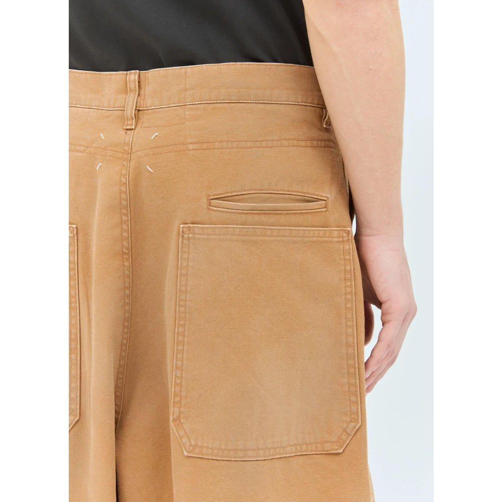Maison Margiela Canvas Zak Shorts Orange Heren