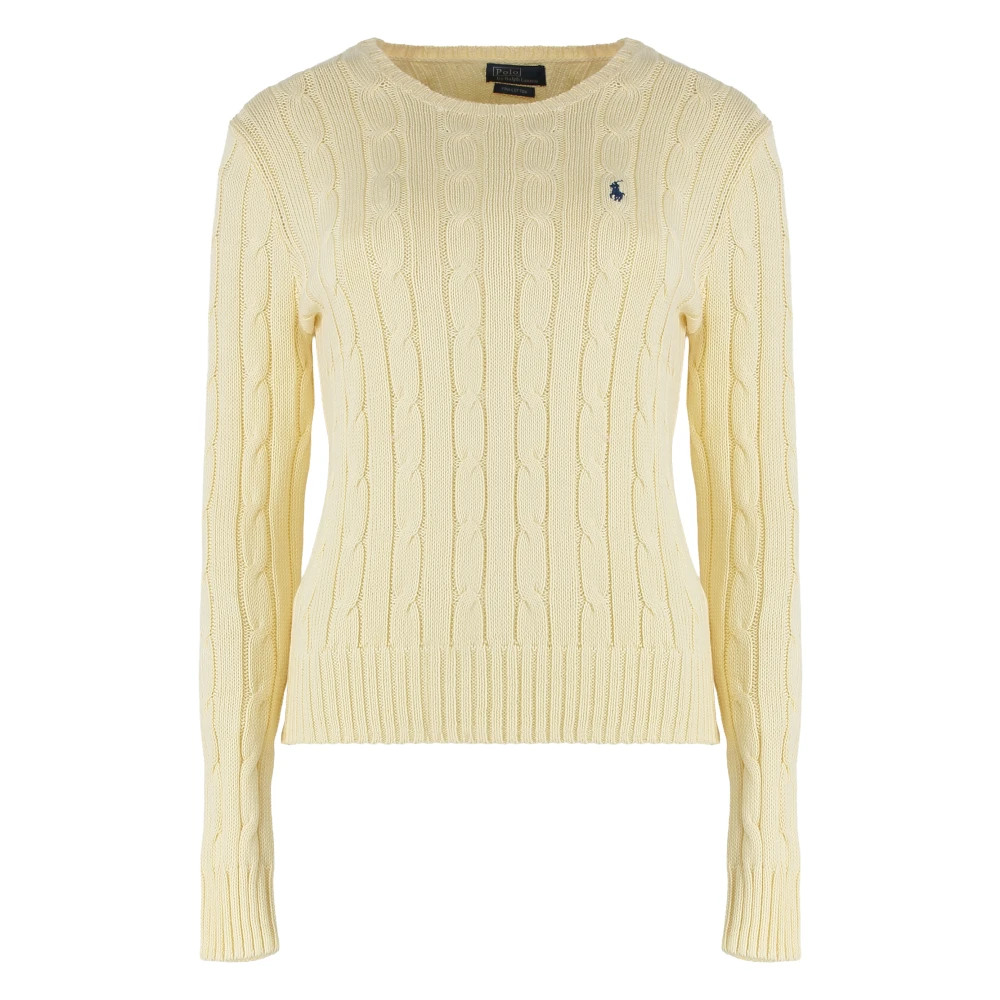 Polo Ralph Lauren Women's White Cable Knit Sweater
