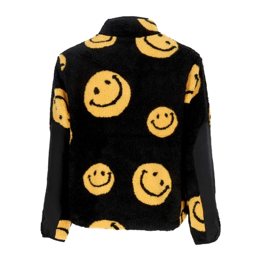 Market Smiley Zwarte Teddybeer Print Jas Black Heren