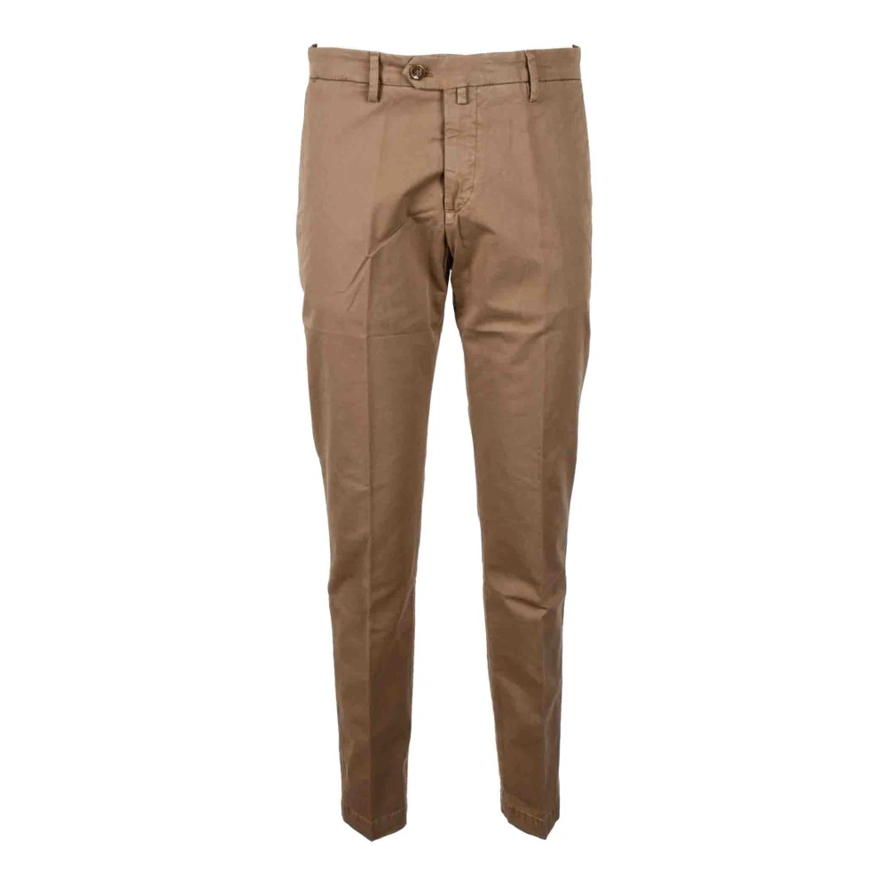 Briglia Katoenen Casual Broek Brown Heren