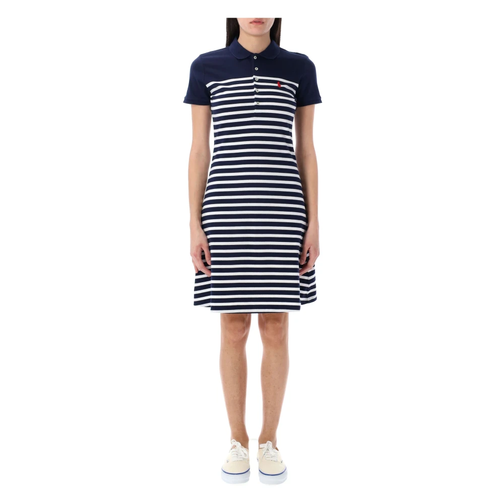 Polo Ralph Lauren Gestreepte Midi Jurk Multicolor Dames