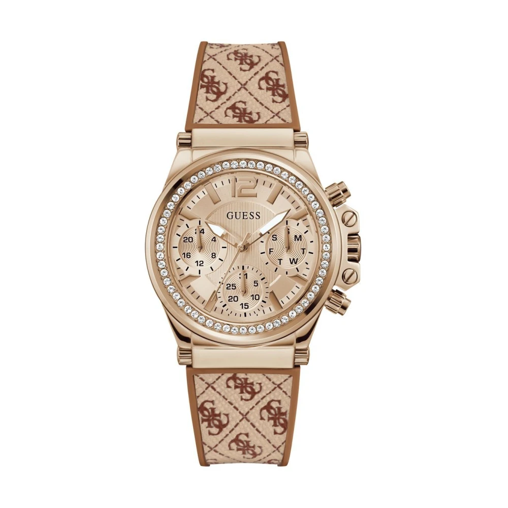 Guess Dam Multifunktionsklocka Charisma brun, roséguld 38 mm Gw0699L2 Brown, Dam