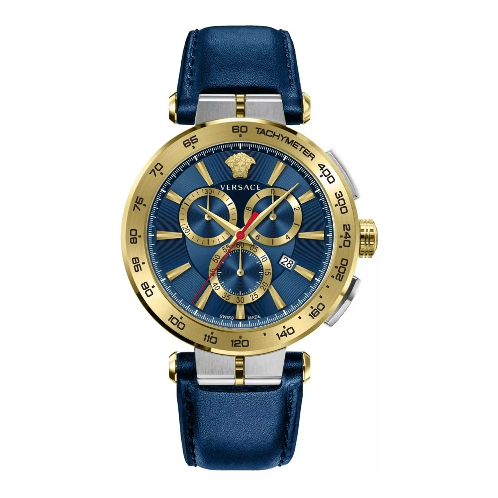 Versace , Watches, Male, Blue, One Size, Chronograph Watch