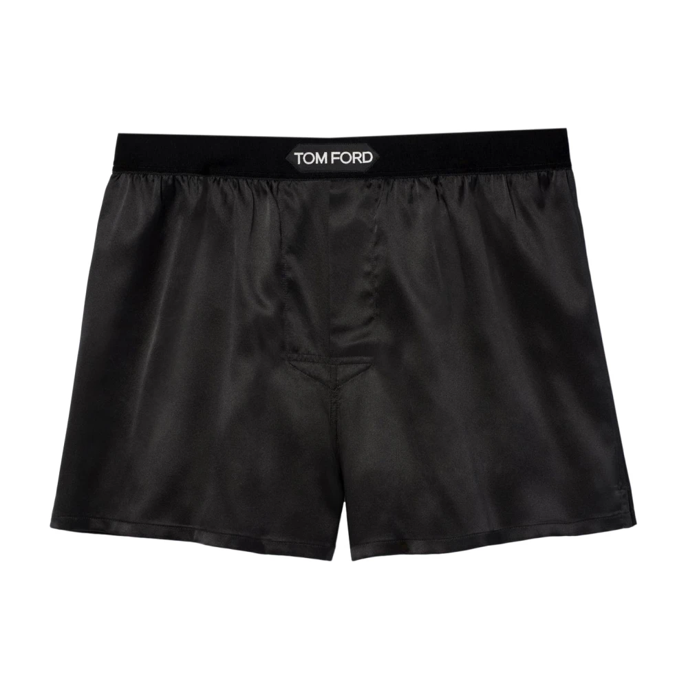 Tom Ford Mannelijk Zwart Ondergoed Heren, 2XL, Zijden Boxershorts