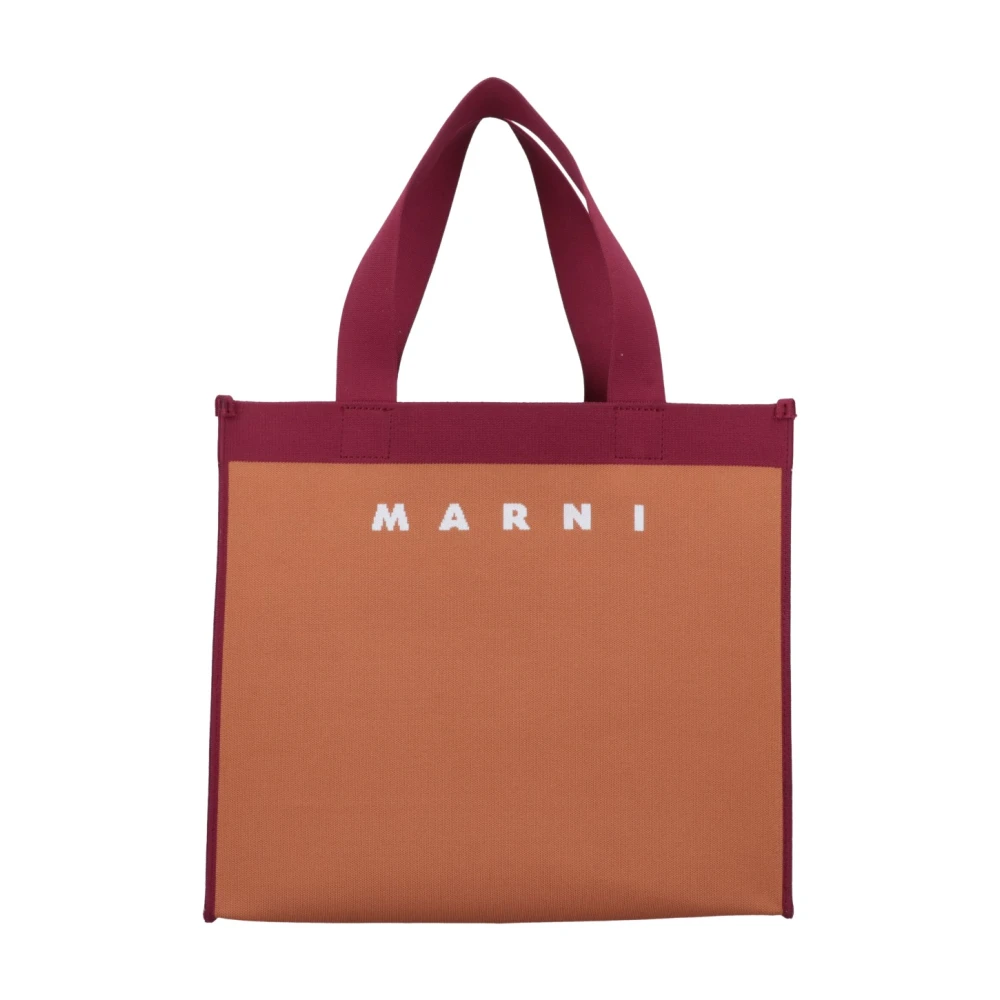 Marni Women's Brown Shopping Bags, One Size, Stylish Tote Bag