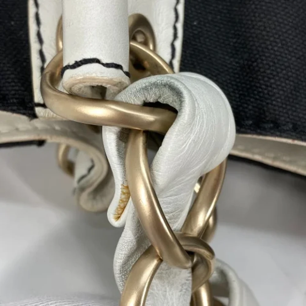 Chanel Vintage Pre-owned Canvas chanel-bags Black Dames