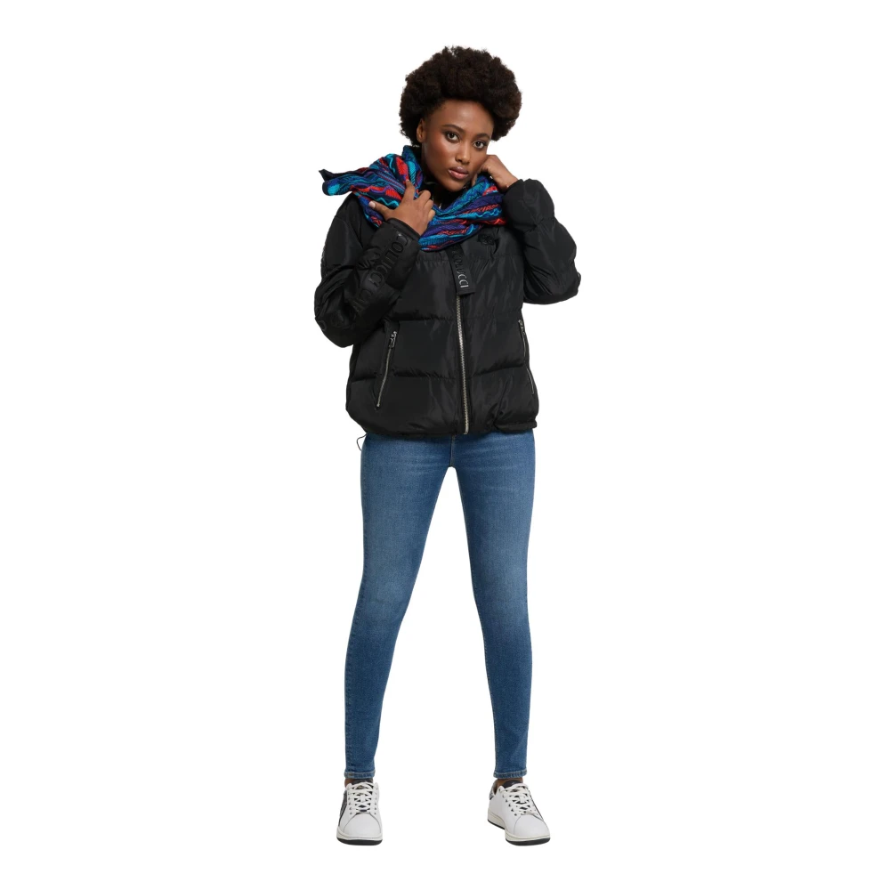 carlo colucci Gewatteerde winterjas Daverda Black Dames