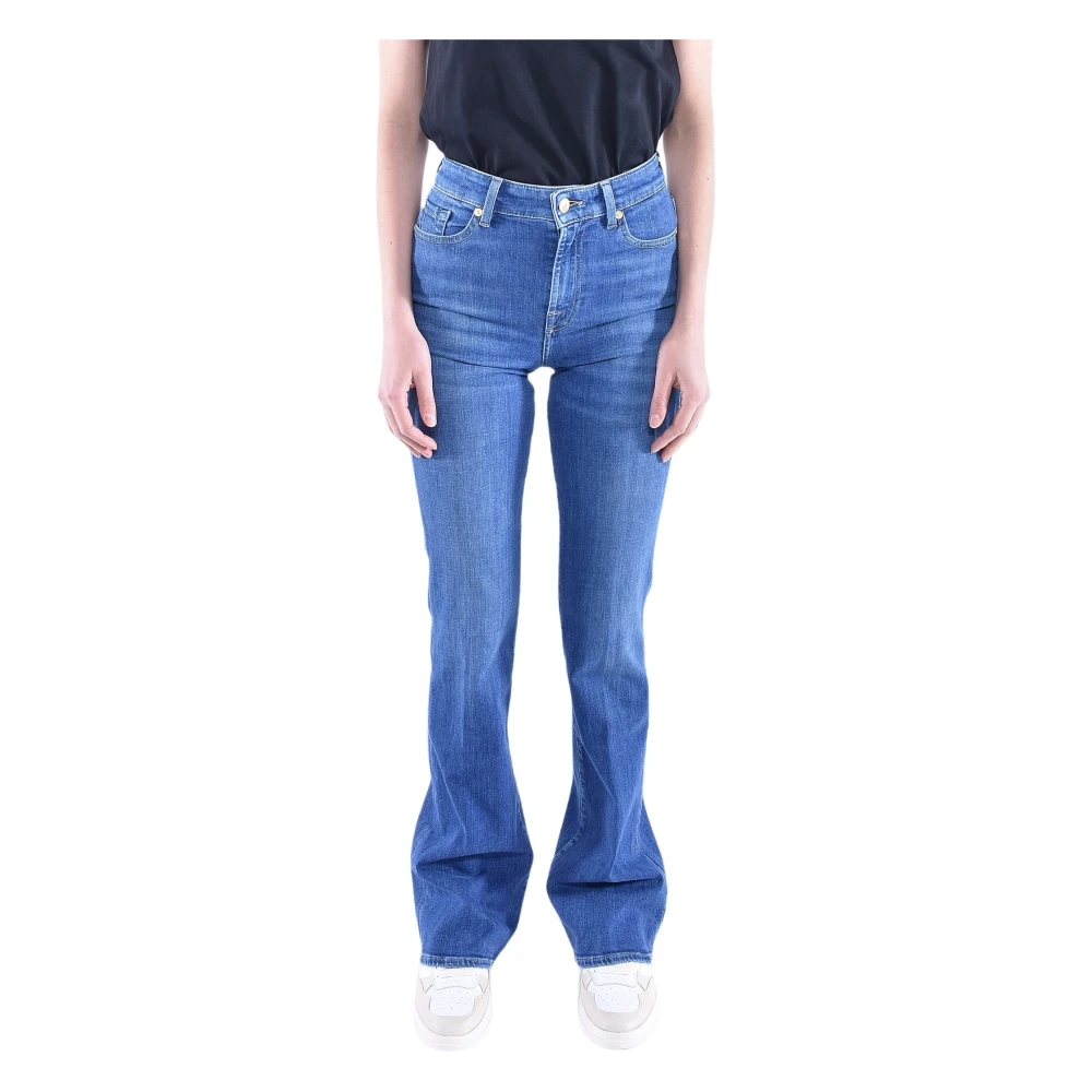 7 For All Mankind Slim Illusion Promise Jeans Blue Dames