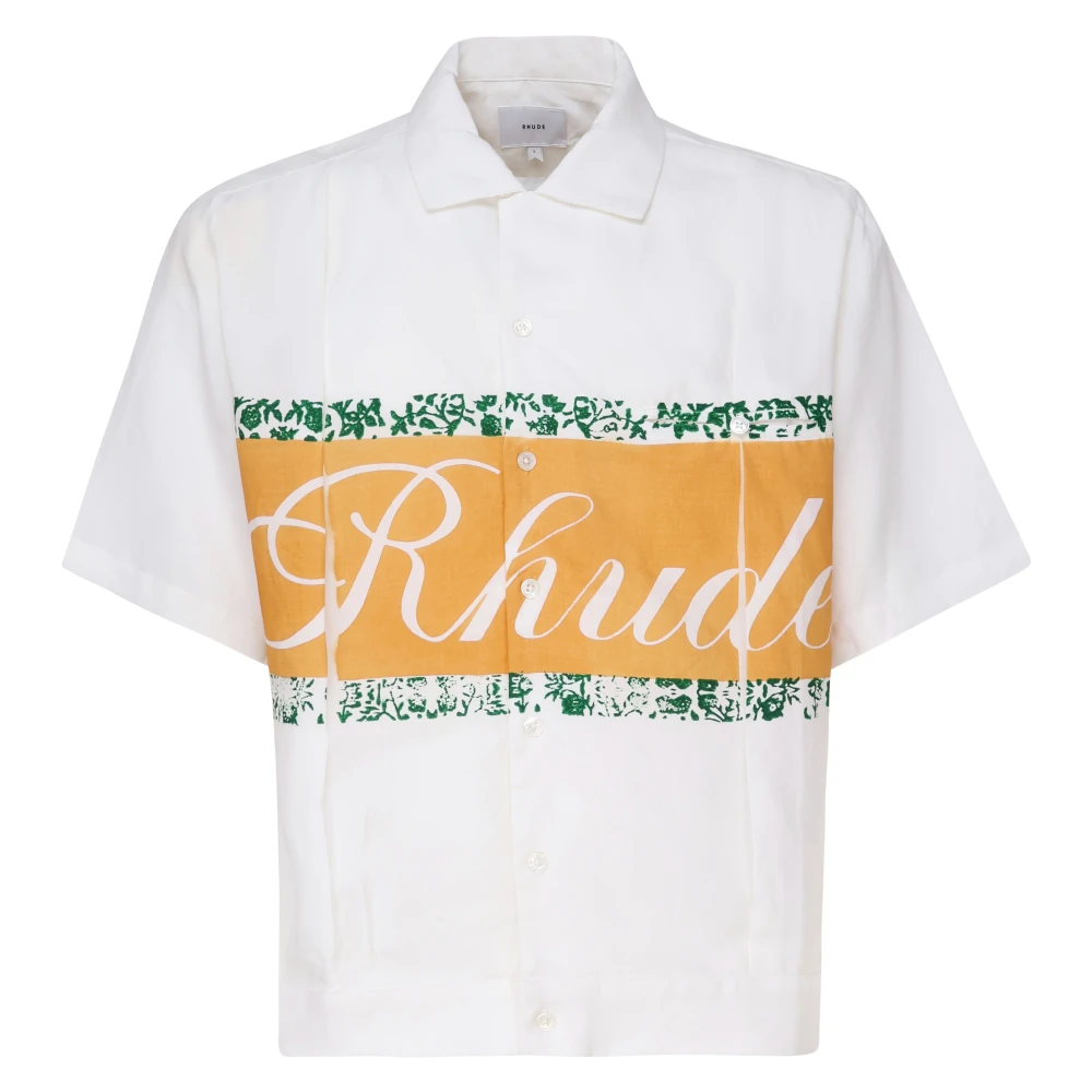 Rhude Witte Casual Overhemden Multicolor Heren