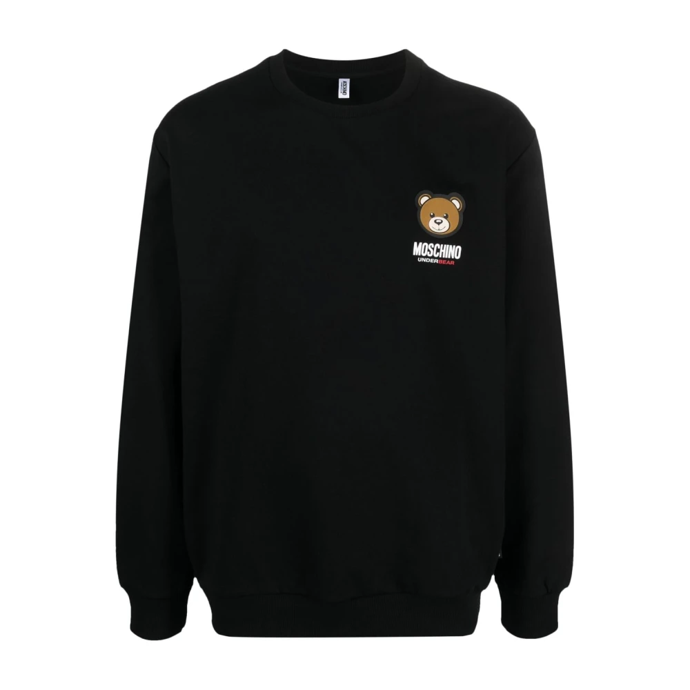 Moschino Gezellig Teddybeer Sweatshirt Black Heren