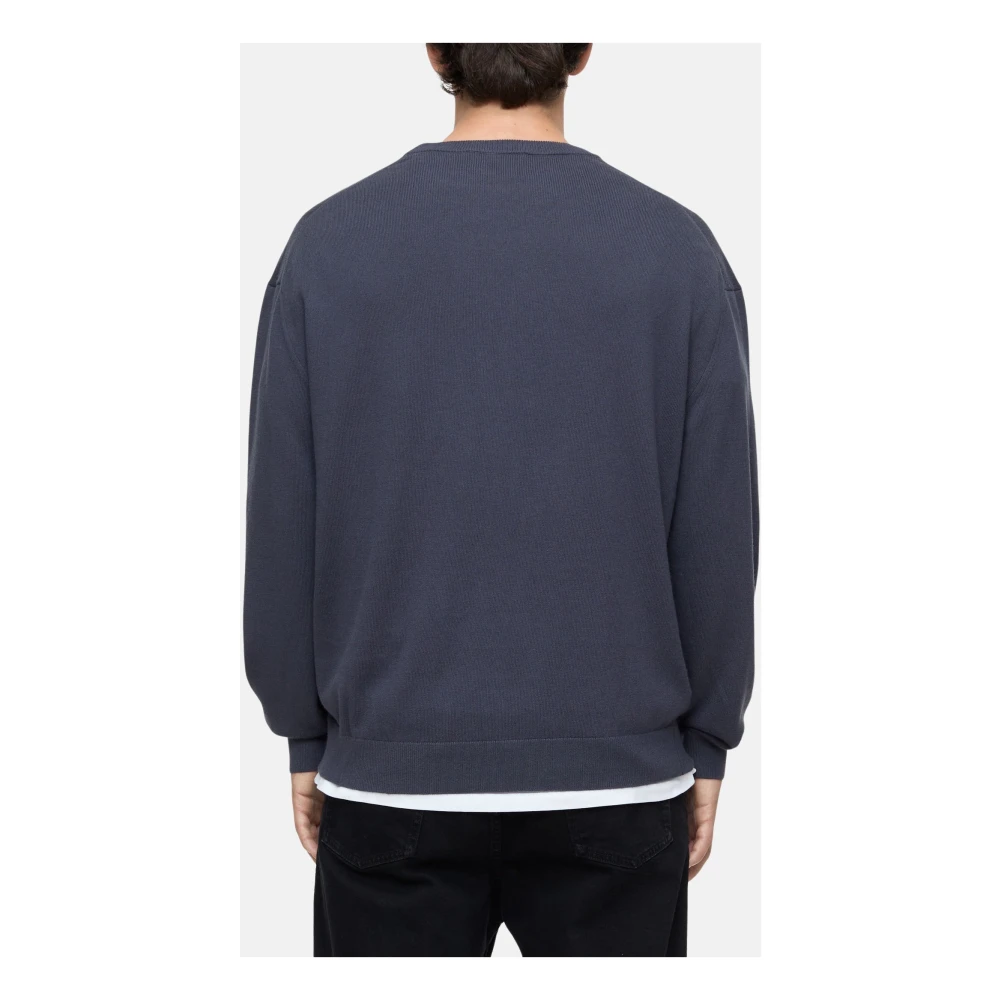 closed Katoen Cashmere Crewneck Sweatshirt Blue Heren