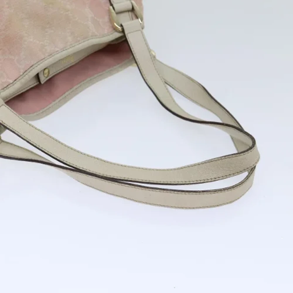 Gucci Vintage Pre-owned Canvas totes Pink Dames