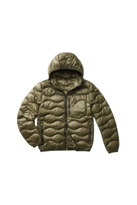 Grön Våg Nylon Pufferjacka