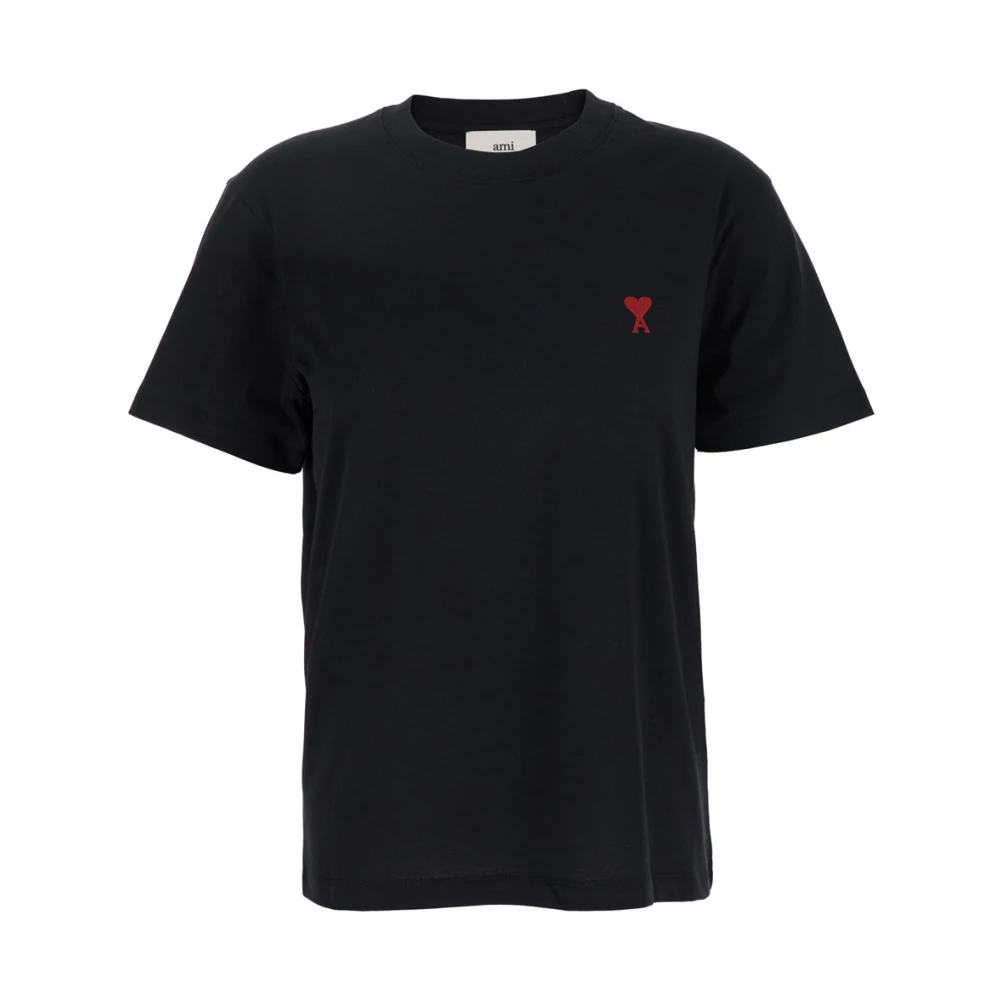 Ami Paris Ami De Coeur T-Shirt - Female - T-Shirts - Black - 2XL - Tops