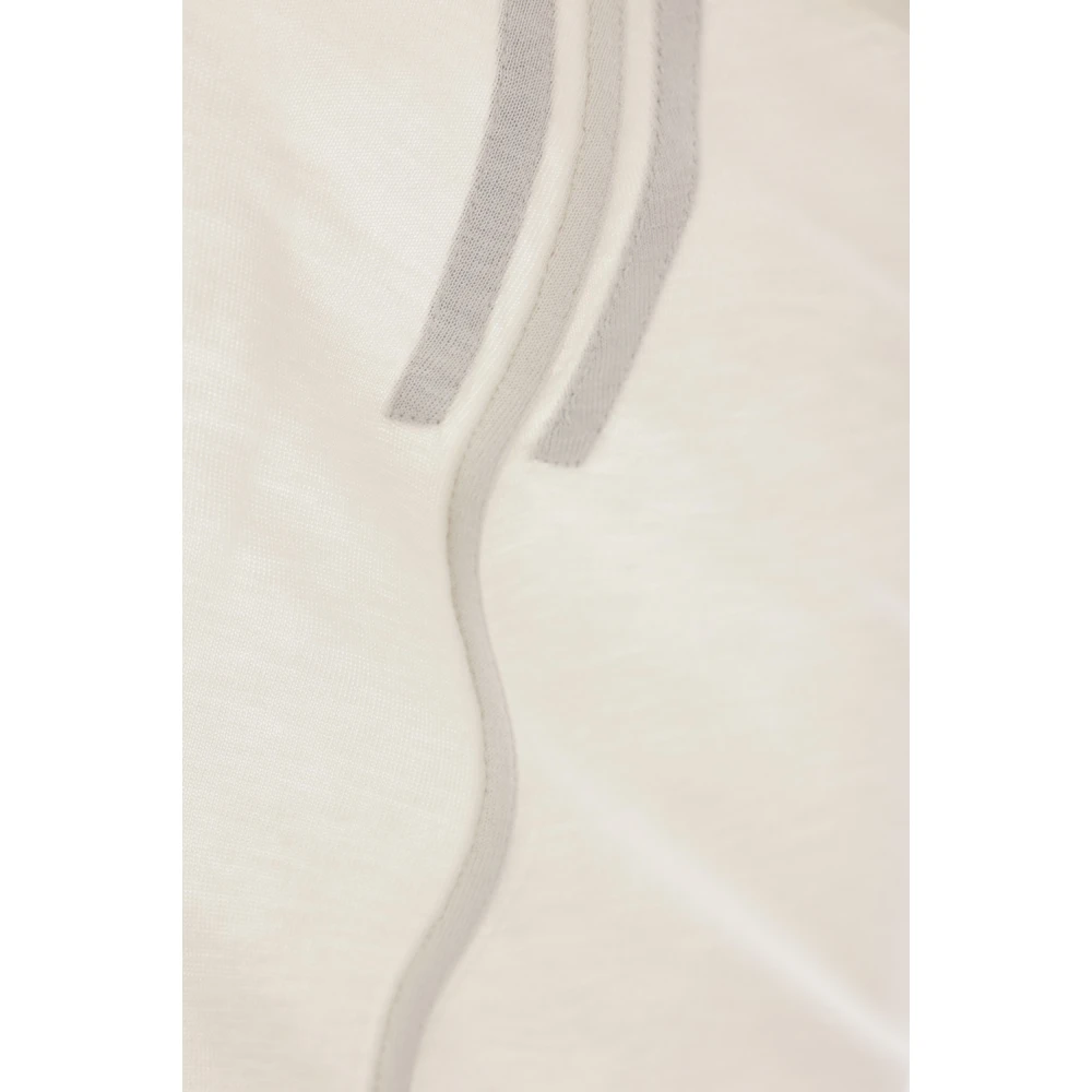 Rick Owens Asymmetrische Zijden Jersey Top Beige Dames