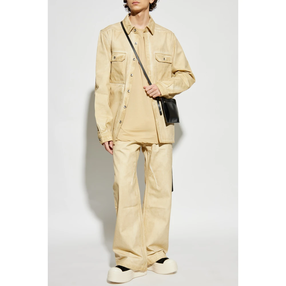 Rick Owens Katoenen T-shirt Beige Heren