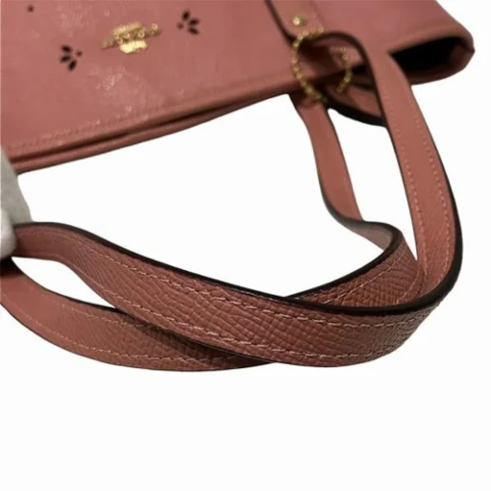 Coach Pre-owned Leather handbags Pink Dames